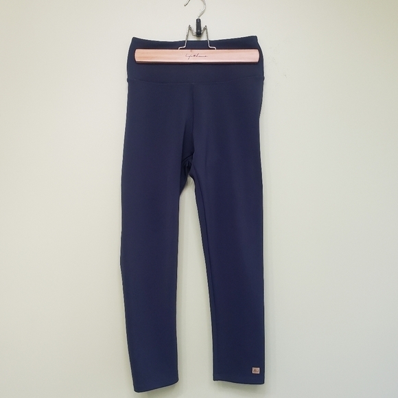 Aurum Crop Leggings in Navy with Inner Lining Size Small - Picture 3 of 9
